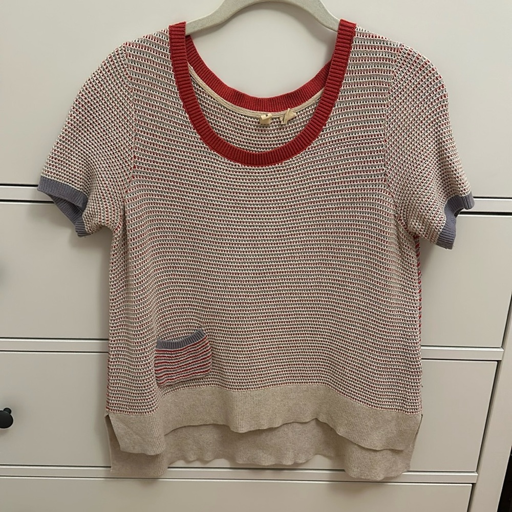 Moth short sleeve sweater size S